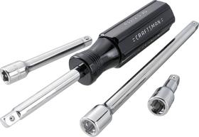 Conjunto de extensão Craftsman CMMT43394 4 peças 1/4 com acabamento cromado