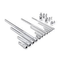Conjunto de extensão, junta universal e adaptador GEARWRENCH 20pc Conjunto de extensão, junta universal e adaptador GEARWRENCH 20pc