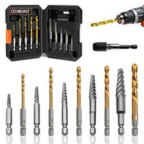 Conjunto de extrator de parafusos Coobeast 11 unidades com broca esquerda