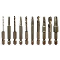 Conjunto de extratores de brocas e parafusos NordWolf 10 unidades Stubby Left Hand