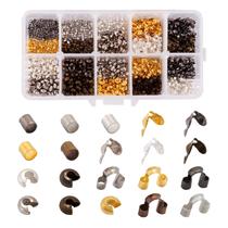 Conjunto de fabricação de joias PH PandaHall Brass Crimp Beads 1250 unidades