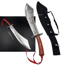 Conjunto de Facão com Cabo de Madeira e Faca de Arremesso Estilo Dragão Chinês SLKK31 Conjunto de Facão com Cabo de Madeira e Faca de Arremesso Estilo Dragão Chinês SLKK31