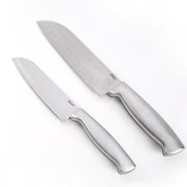 Conjunto De Facas 2 Peças Aço Inox Santoku Baldwyn Oster