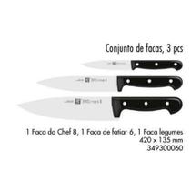 Conjunto de facas 3 pcs twin chef 2 zwilling 349300060
