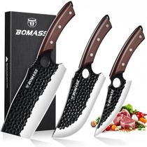 Conjunto de facas BOMASS Meat Cleaver Butcher Knife, conjunto de 3