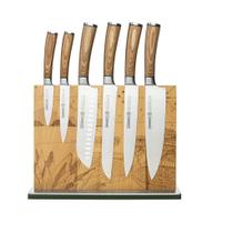 Conjunto de Facas c/ Cepo Magnético 6pçs -Amazônia - Mundial (AZ00-7) Box