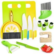 Conjunto de facas Chanking Kids Safe, 15 peças para cozinhar de verdade