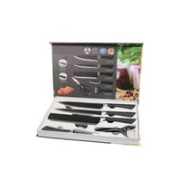 Conjunto de facas, conjunto de cozinha com 6 facas, descascador de tesouras