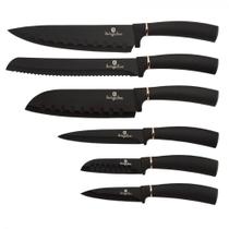 Conjunto de Facas Cozinha Premium Profissional Churrasco Kit do Chef Facas de Pão Santoku Utilidades Descascar Inox - Berlinger Haus