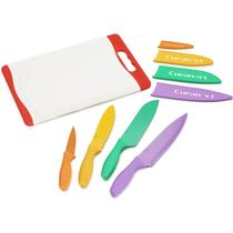 Conjunto De Facas Cuisinart Com Tabua Collor Collection 9 Pç - C55CB-9PR