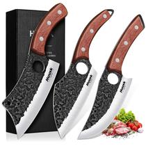 Conjunto de Facas de Açougueiro Huusk Japonesas Forjadas à Mão 3 peças Conjunto de Facas de Açougueiro Huusk Japonesas Forjadas à Mão 3 peças