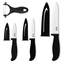 Conjunto de facas de cerâmica Vos 7,5 cm 10 cm 15 cm Peeler Sharp Conjunto de facas de cerâmica Vos 7,5 cm 10 cm 15 cm Peeler Sharp