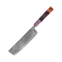 Conjunto De Facas De Chef Forjadas À Mão Em Damasco, 67 Camadas, Lâminas Afiadas E Estáveis, Cabo De