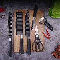 Conjunto de facas de cozinha de aço inoxidável de qualidade premium EVCRIVERH 6 em 1