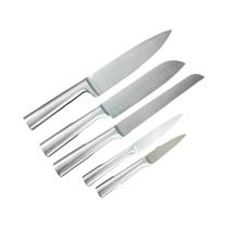 Conjunto De Facas De Cozinha Em Aço Inoxidável Com 5 Peças, Cabo Oco, Faca Multiuso Para Chef E