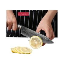 Conjunto De Facas De Cozinha Em Aço Inoxidável Com Padrão Laser Damascus E Bastão De Afiar, Facas De Conjunto De Facas De Cozinha Em Aço Inoxidável Com Padrão Laser Damascus E Bastão De Afiar, Facas De