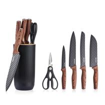 Conjunto de facas de cozinha GOODA de 6 peças com bloco de aço inoxidável Conjunto de facas de cozinha GOODA de 6 peças com bloco de aço inoxidável