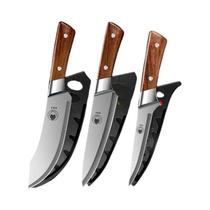 Conjunto De Facas De Cozinha Profissional: Cutelo De Açougueiro, Faca De Desossar E Facas De Cozinha