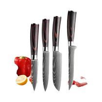 Conjunto De Facas De Cozinha Profissional Em Aço Damasco, Faca De Chef, Cutelo Para Desossar,