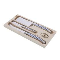 Conjunto de facas de queijo Jean Dubost Laguiole Mariniere Handles