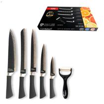 Conjunto De Facas Em Aço Inox Profissional Shark Requin 6 Pc