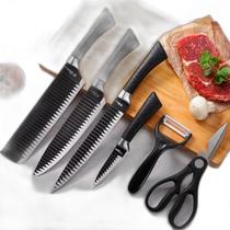 Conjunto de Facas Gourmet 6 Peças - Cheff Forjada Premium