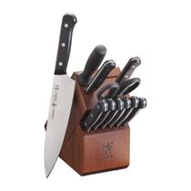 Conjunto de Facas HENCKELS Solution 12 Peças com Suporte em Nogueira Conjunto de Facas HENCKELS Solution 12 Peças com Suporte em Nogueira
