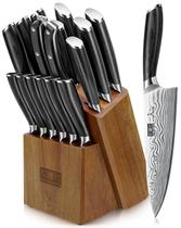 Conjunto de facas HOSHANHO de 16 peças com bloco Ultra Sharp High Carbon Conjunto de facas HOSHANHO de 16 peças com bloco Ultra Sharp High Carbon