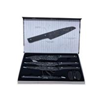 Conjunto de Facas Ikarus Cozinha do Chef Pão Legumes Tesoura Amolador Kehome Churrasco Carne Frango