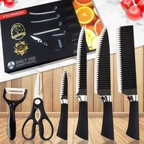 Conjunto de Facas Inox 6 Peças Antiaderente Profissional