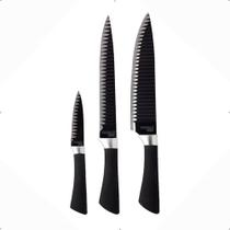 Conjunto De Facas Inox Tubaro Shark 3 Peças Fratelli Conjunto De Facas Inox Tubaro Shark 3 Peças Fratelli