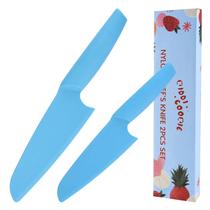 Conjunto de facas: Kiddi Cookie, faca de nylon para panelas antiaderentes, 2 peças Conjunto de facas: Kiddi Cookie, faca de nylon para panelas antiaderentes, 2 peças