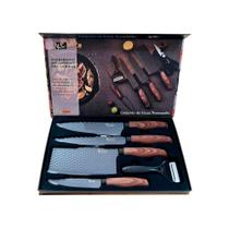 Conjunto de Facas Normandia Cozinha do Chef Cutelo Legumes Tesoura Kehome Churrasco Carne Frango Conjunto de Facas Normandia Cozinha do Chef Cutelo Legumes Tesoura Kehome Churrasco Carne Frango