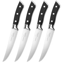 Conjunto de facas para bife OAKSWARE, 4 peças, aço alemão não serrilhado de 13 cm