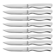 Conjunto de facas para bife SuperCook em aço inoxidável serrilhado, 8 peças