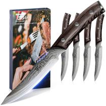 Conjunto de facas para bife SYOKAMI 4 em aço inoxidável japonês de alto carbono