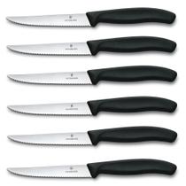 Conjunto de Facas para Bife Victorinox Swiss Classic Black - 6 Peças Conjunto de Facas para Bife Victorinox Swiss Classic Black - 6 Peças