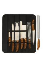 Conjunto De Facas Para Churrasco/cozinha Inox Com Maleta 9pcs Conjunto De Facas Para Churrasco/cozinha Inox Com Maleta 9pcs