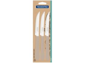Conjunto De Facas Para Churrasco Leme Com Lâminas Em Aço Inox E Cabo Cinza 3 Peças Conjunto De Facas Para Churrasco Leme Com Lâminas Em Aço Inox E Cabo Cinza 3 Peças