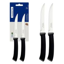 Conjunto De Facas Para Churrasco Tramontina Felice Aço Inox Preto 02 Peças Tramontina Conjunto De Facas Para Churrasco Tramontina Felice Aço Inox Preto 02 Peças Tramontina