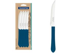 Conjunto de Facas para Churrasco Tramontina Leme Azul Oceano 12 Peças