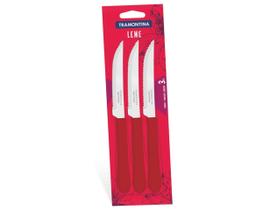 Conjunto de Facas para Churrasco Tramontina Leme Vermelho 3 Peças