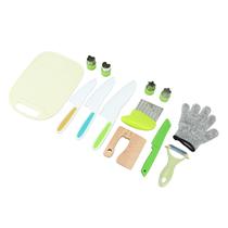 Conjunto de facas para crianças Headerbs Safe Plastic e Aço Inoxidável Conjunto de facas para crianças Headerbs Safe Plastic e Aço Inoxidável