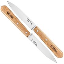 Conjunto de facas para descascar OPINEL No. 112 com cabos de madeira de faia