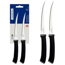 Conjunto De Facas Para Tomate Tramontina Felice Lâminas De Aço Inox Preto 2 Peças Tramontina Conjunto De Facas Para Tomate Tramontina Felice Lâminas De Aço Inox Preto 2 Peças Tramontina