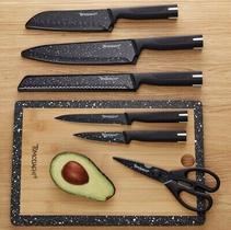 Conjunto de Facas Profissional Talheres Preto Hampton Forge Tomodachi Akita de 12 Peças Akita da Tomodachi