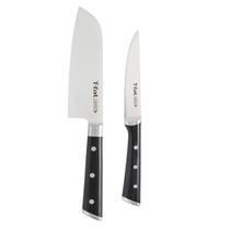 Conjunto de facas T-Fal Ice Force Santoku 18 cm e Utility 11 cm preto Conjunto de facas T-Fal Ice Force Santoku 18 cm e Utility 11 cm preto
