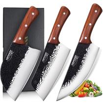 Conjunto de facas Topfeel Butcher Knife, 3 peças de faca de chef sérvia
