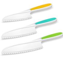 Conjunto de facas Yeeammk Montessori Toddler, 3 peças para cozinhar de verdade