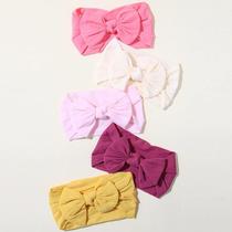 Conjunto De Faixa De Cabeça Elástica Macia Para Meninas Recém-nascidas, Acessórios De Cabelo Fofos